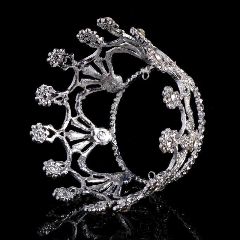 Роскошные Стразы Цветы свадебная корона диадема Свадьба невесты для волос