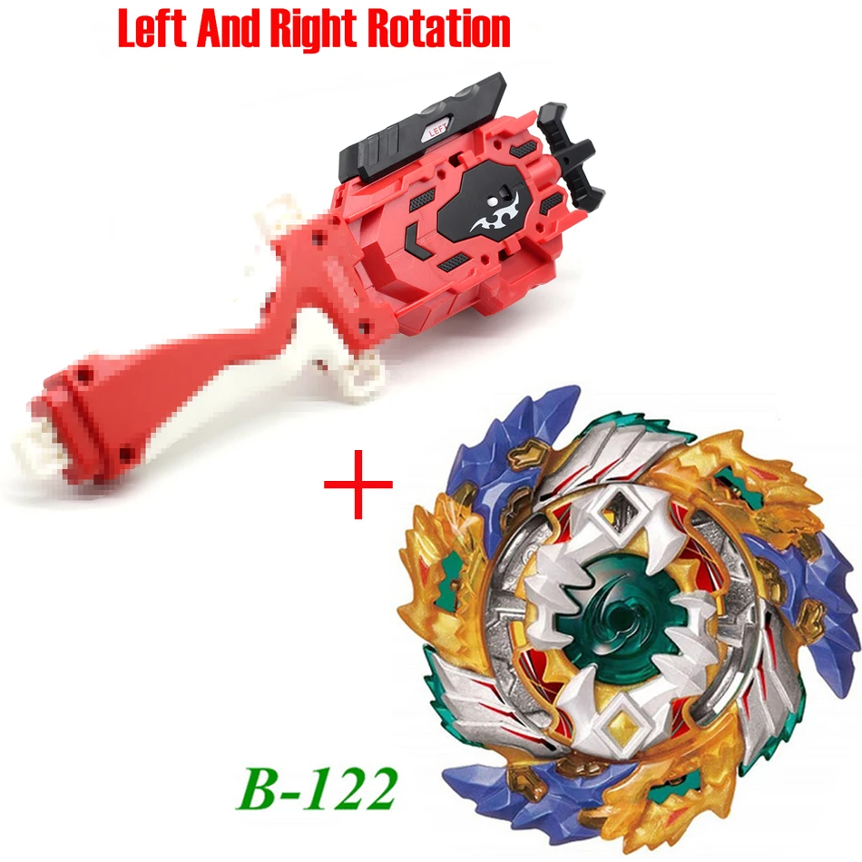 Новейшая модель; Beyblade Burst ToysB-145 B-144 B-143 B-140 с пусковым устройством и коробчатый отвал Металл Fusion Бог Прядильный механизм бей лезвия игрушка - Цвет: B-122