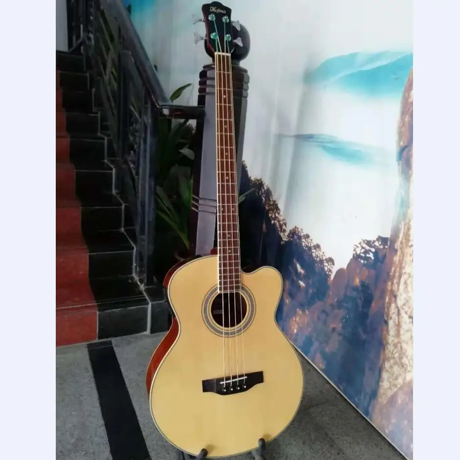 KSG custom электрическая акустическая бас 4 струны OEM гитара бесплатная