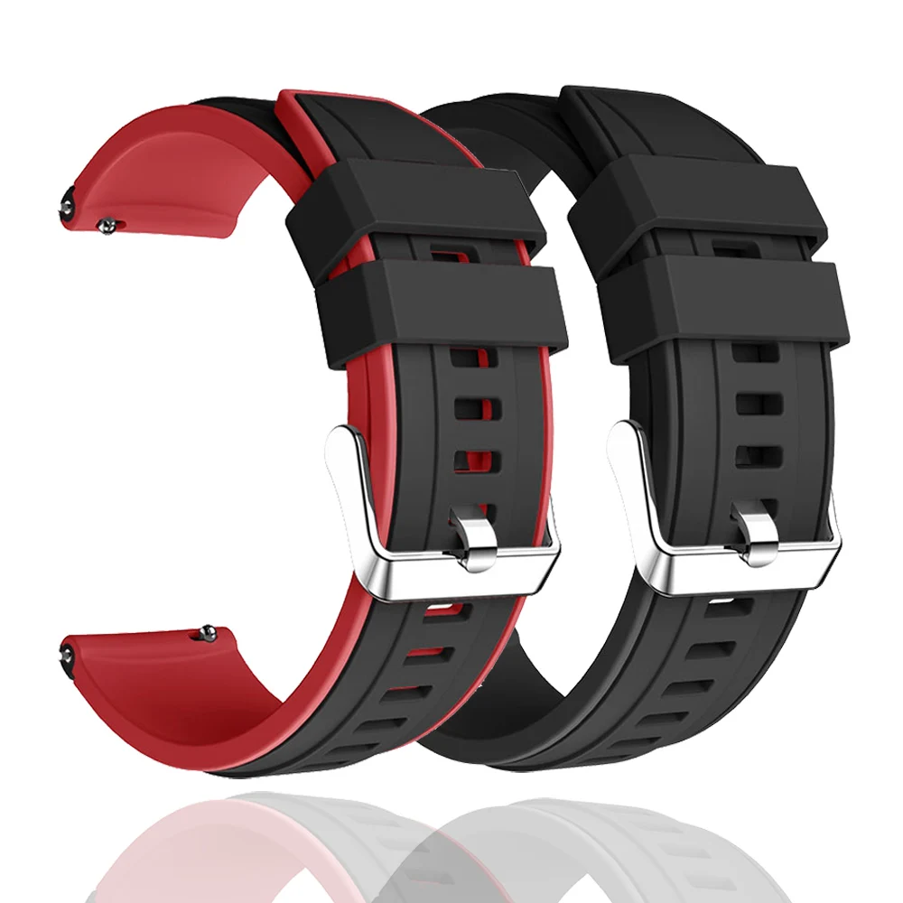 

Ремешок силиконовый спортивный для Huami Amazfit GTR 47 мм, сменный Браслет для наручных часов 22 мм, спортивный браслет для Amazfit 3 2S