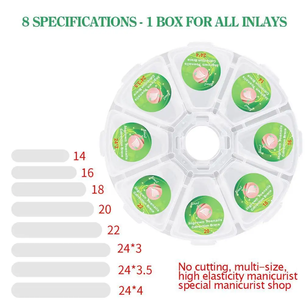 100 шт. ортопедические Пластыри для коррекции вросших ногтей|Брекеты и подставки| |