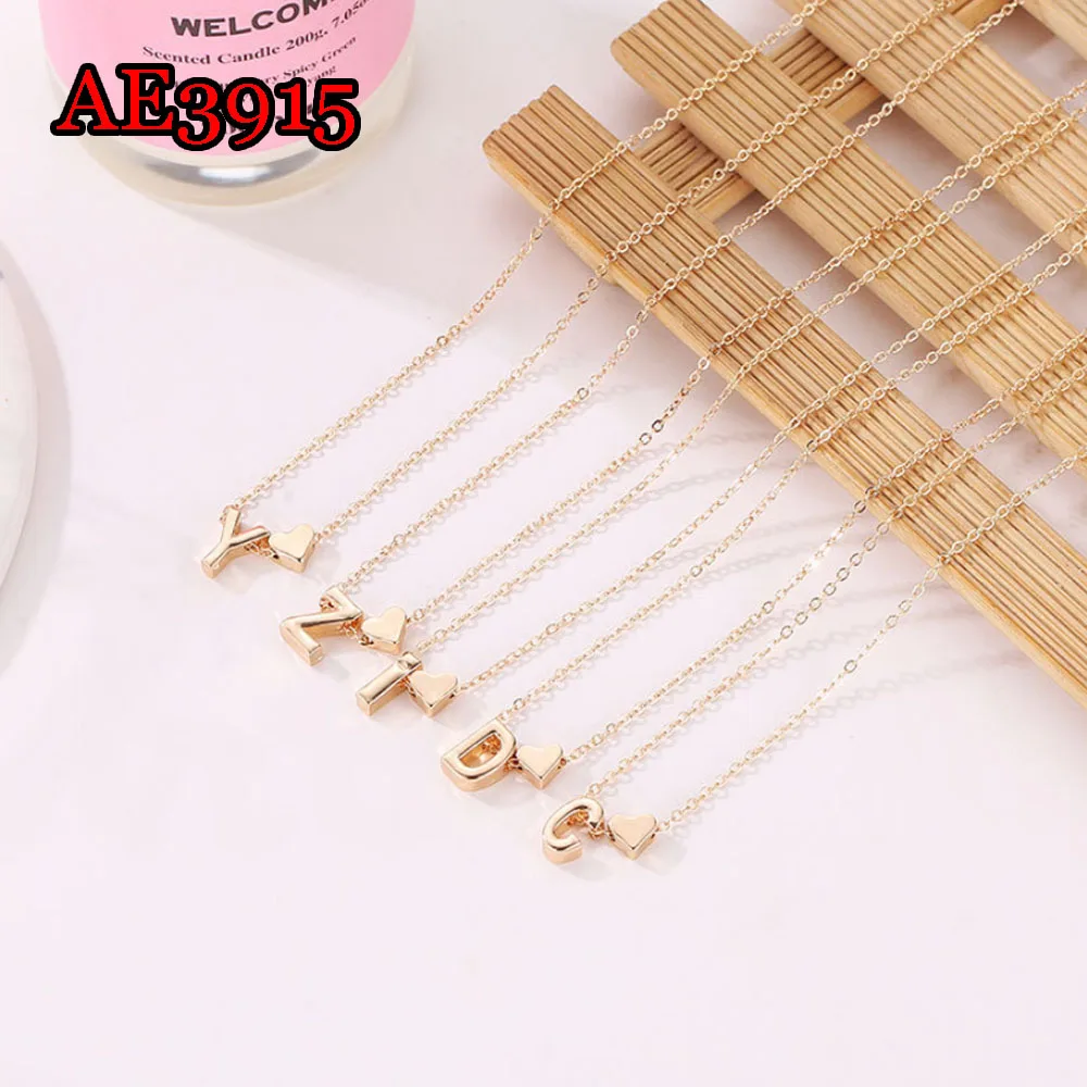 

Tiny Heart Dainty Initial Personalized Letter Name Choker Necklace For Women Pendant Jewelry Accessories Gift