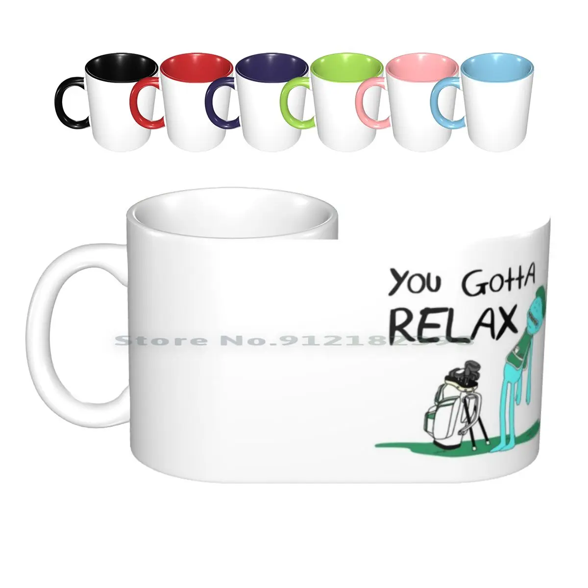 

Футболка с надписью «Mr. Meeseeks»-«Ты должен расслабиться»-белые керамические кружки, кофейные чашки, кружка для молока, чая, Морти Смит
