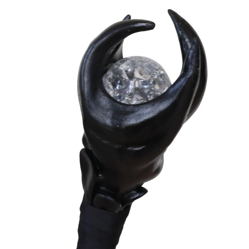 

Halloween LED Light Magic Wand Scepter Wizard Staff Evil Witch Cosplay Stick X7YA