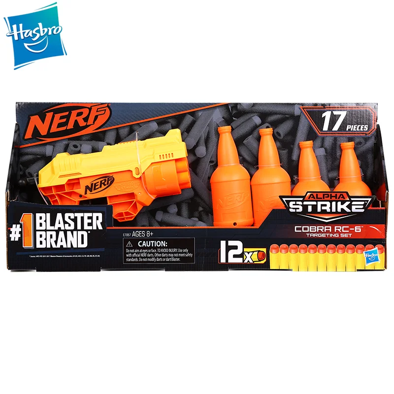 

Hasbro NERF Heat Alpha Series Whale Snake Launcher Soft Bullet Gun Boy Toy Gun Give 8 Bullets