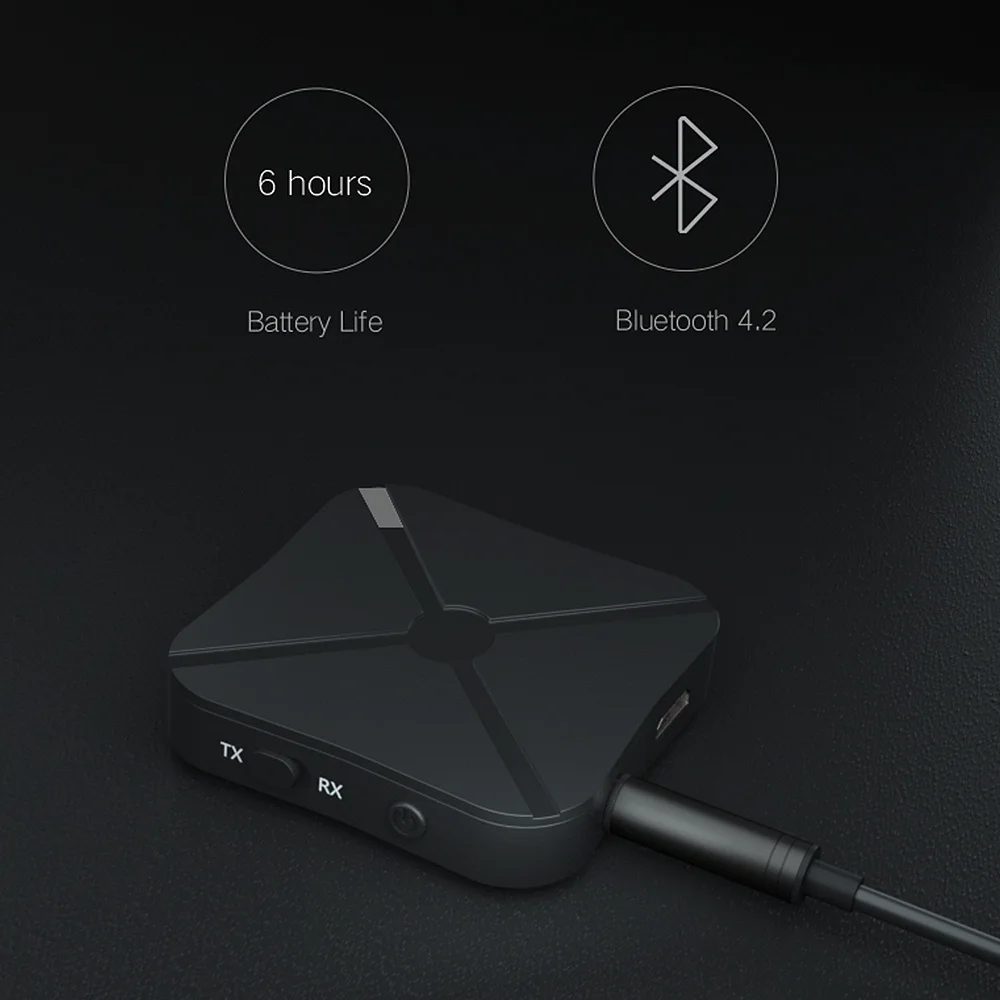 Приемник и передатчик Bluetooth 2 в 1 беспроводной адаптер аудио с аудиоразъемом 4 мм AUX