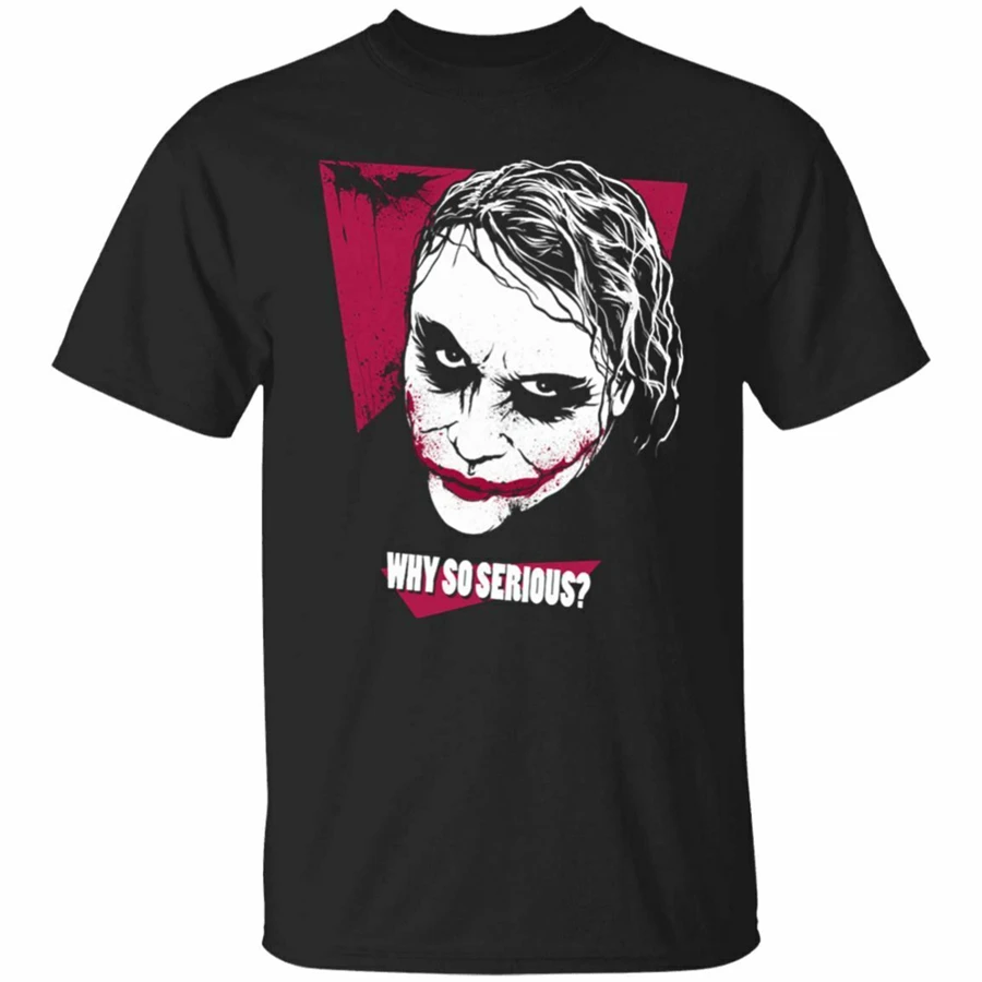 Мужская футболка с коротким рукавом Joaquin Phoenix Joker черная свободного размера плюс