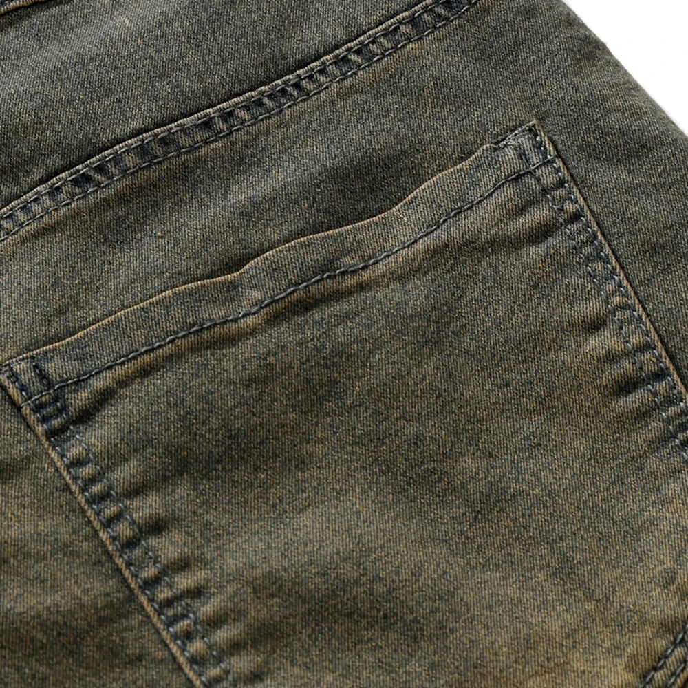 

Jeans Men 2020 New Fashion Casual European Men's Hole Retro Three-dimensional Pocket Slimming Hip Hop Denim Jeans for Men