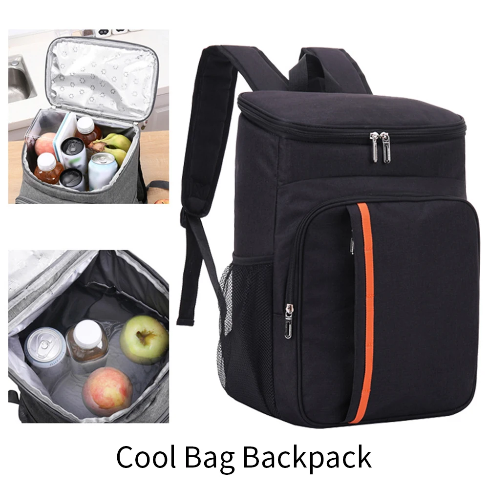 

Lunch Easy Clean Large Capacity Cooler Backpack Soft Leak-proof Beach Picnic Insulated Grocery Oxford Cloth Outdoor Waterproof