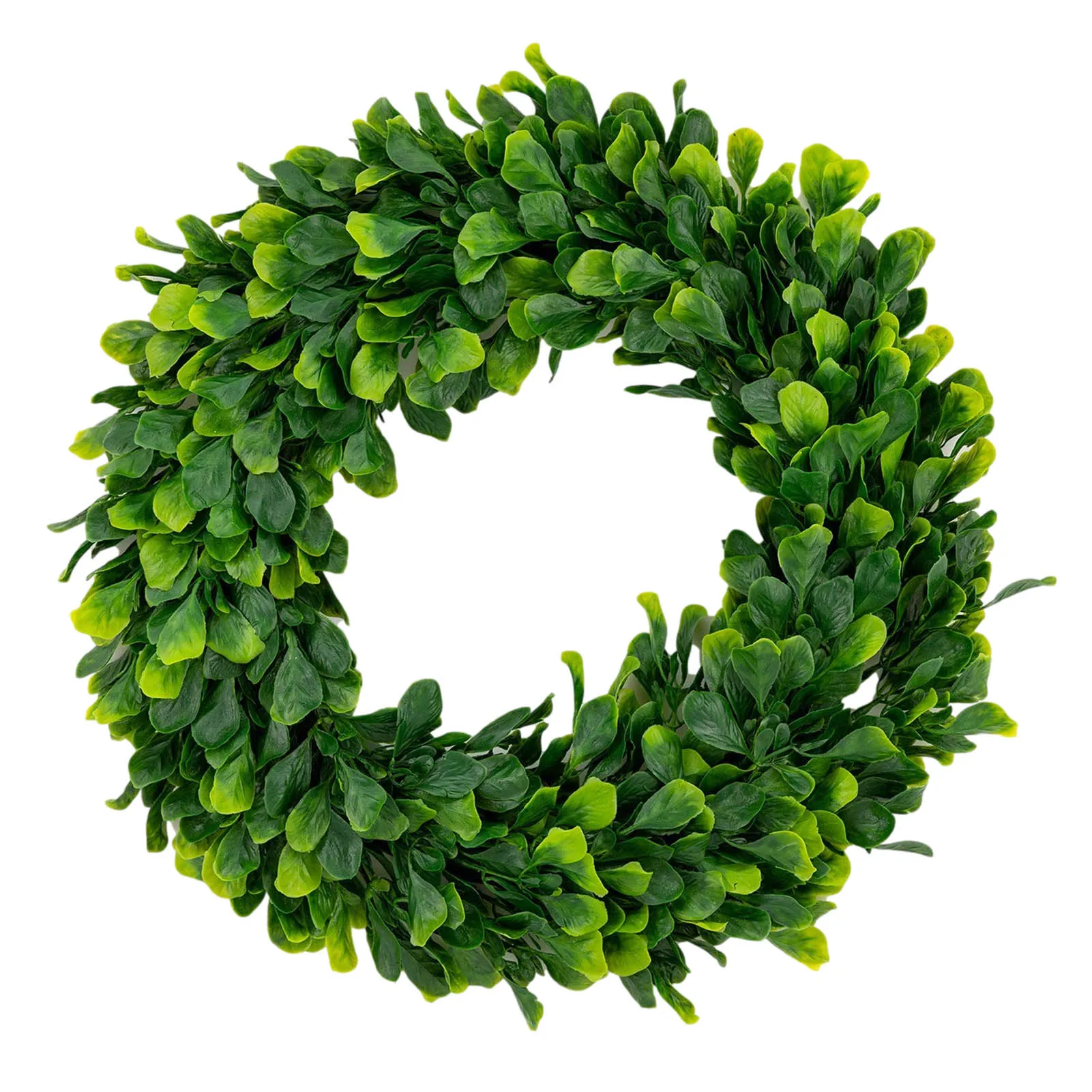 

Artificial Green Leaves Wreath 42cm Boxwood Wreath Outdoor Green Wreath For Front Door Wall Window Party Wedding Decor