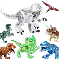 brutal raptor building jurassic blocks world 2 mini dinosaur figures bricks dino toys for children dinosaurios christmas