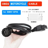 icom d cable for bmw 10 pin to obd2 16 pin motorcycle diagnostic cable high quality