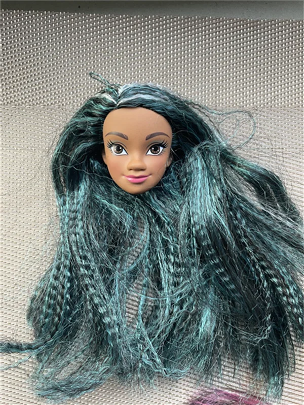 Милая принцесса Эльза Анна Русалка Моана кукла головы длинные волосы Детская