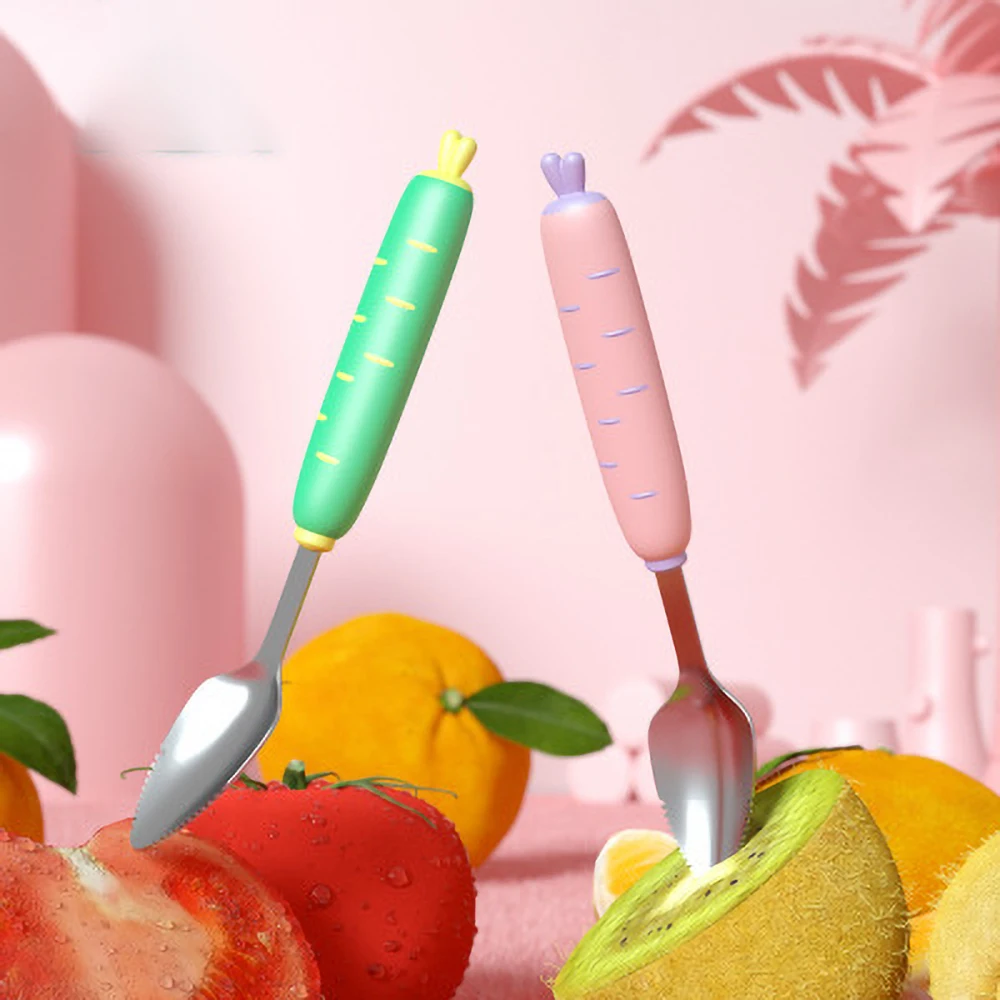 Детские Ложки посуда для кормления столовые приборы детей ложка силиконовые