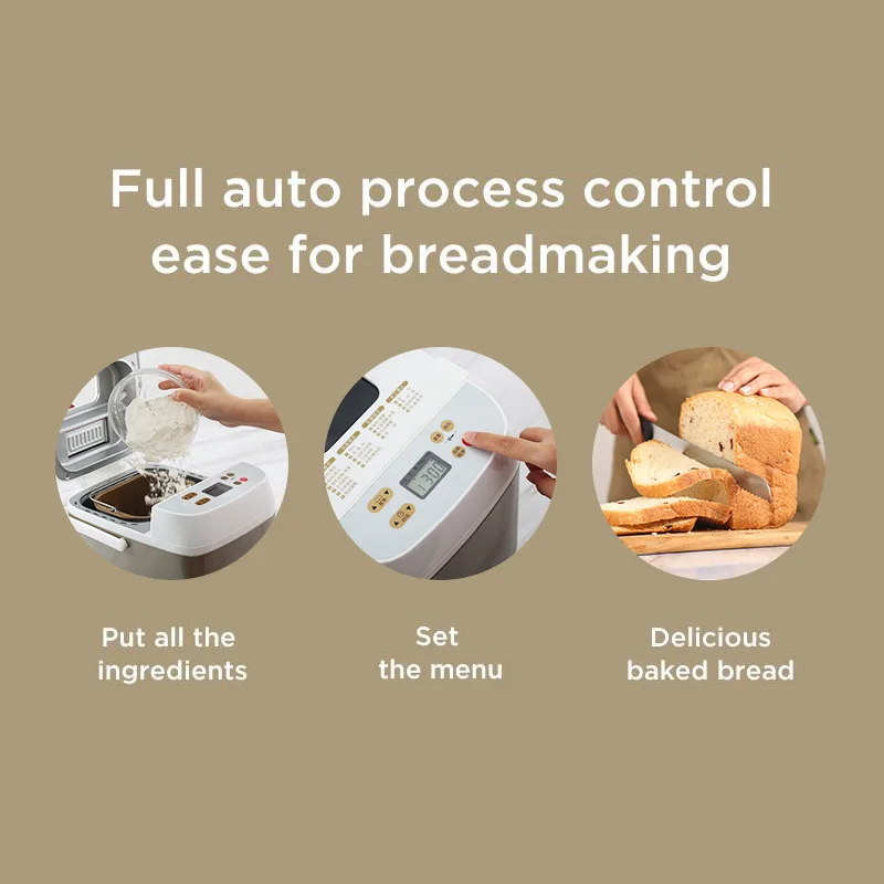 PE6280 Автоматическая многофункциональная мини Хлебопекарная машина умная удобная