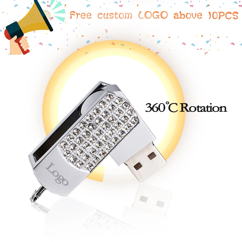 Usb флеш накопитель с кристаллами 128 ГБ 4 8 16 32 64 ГБ|USB флэш-накопители| |