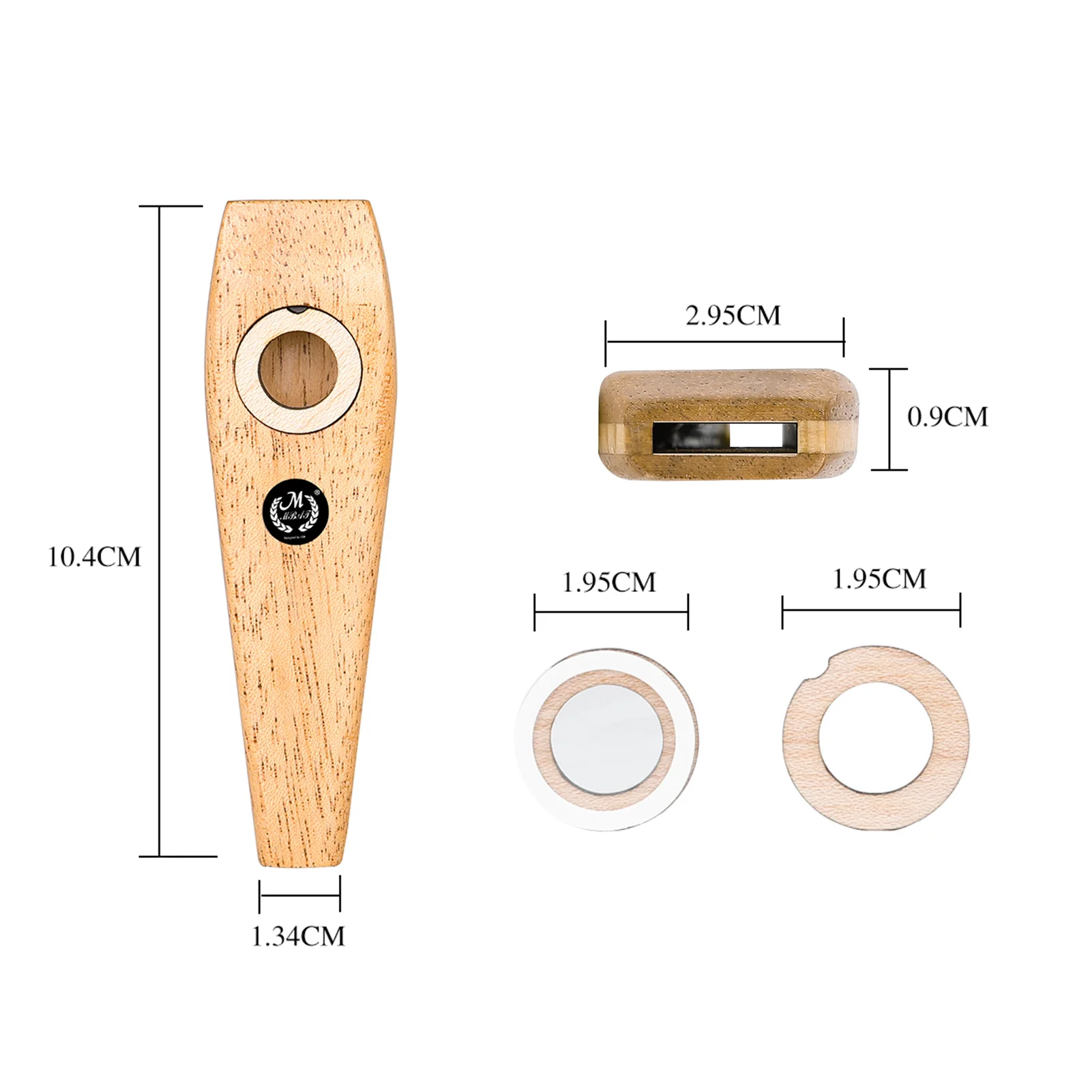 Muslady деревянная гармоника Kazoo духовой инструмент очень легко узнать и играть