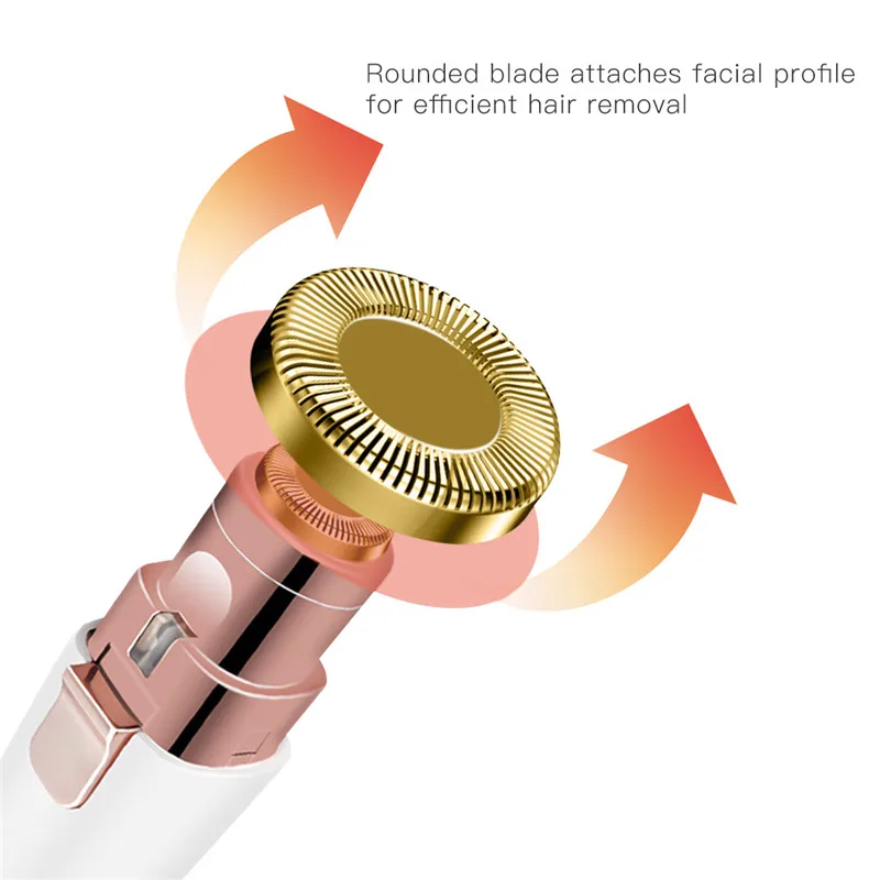 売却 2で1毛リムーバー眉毛トリマー脱毛器女性ボディフェイシャルアイ眉かみそりシェーバーポータブル女性シェービング機depilador