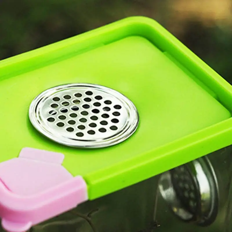 Прозрачная акриловая коробка для кормления рептилий зернистая молитвенная