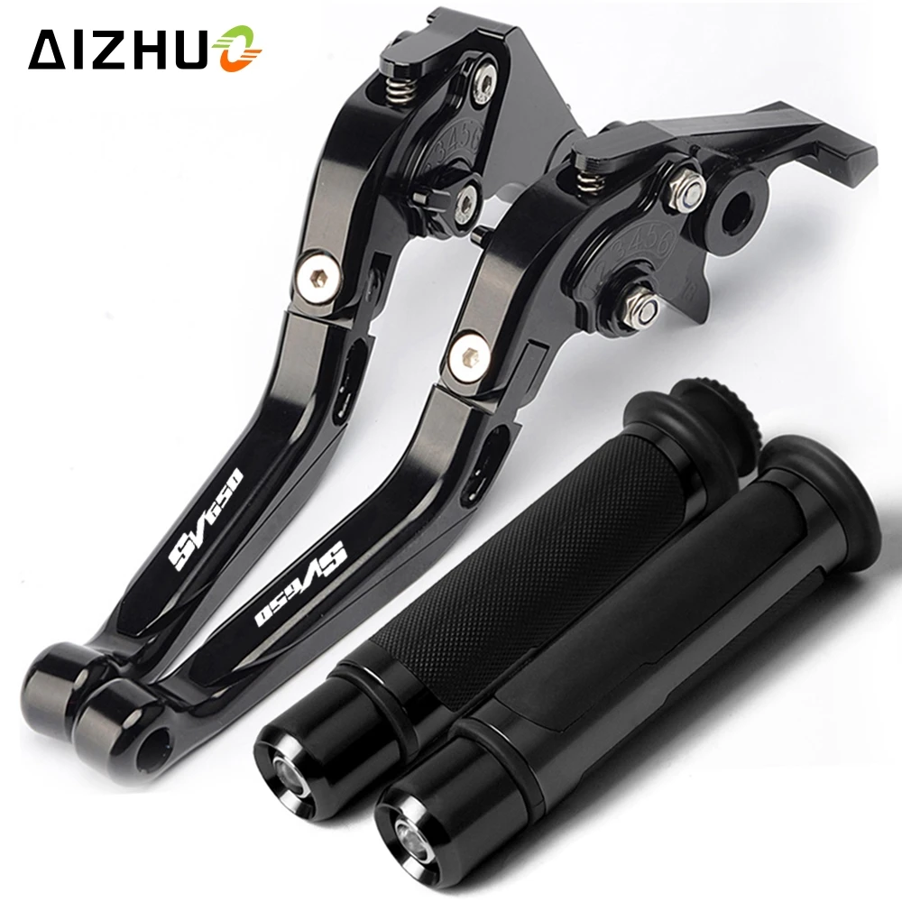 Для SUZUKI SV650/S SV 650 1999-2009 2000 2001 2002 2003 Тормозной рычаг сцепления для мотоцикла Выдвижной регулируемый ручной Руль - Цвет: black