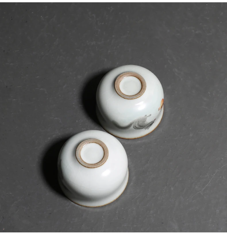 Ручная роспись белка вишня керамический чехол чашка чайная Gaiwan чаша кунг фу пуэр