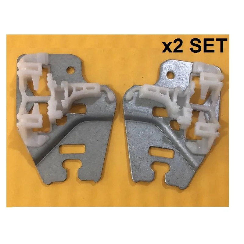 

x2 SET FOR BMW E46 3 SERIES WINDOW REGULATOR REPAIR CLIPS with METAL SLIDER FRONT LEFT and RIGHT 1998-2013