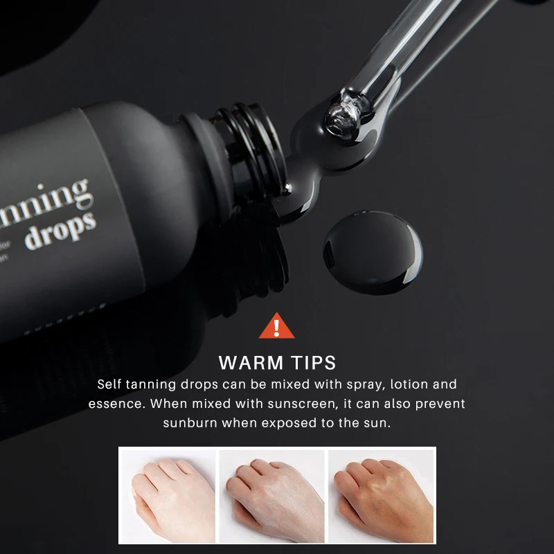 

Натуральные капли загара для лица, масло для загара, жидкая сыворотка для темного автозагара, капли для лица, тела, ложный лосьон для загара ...