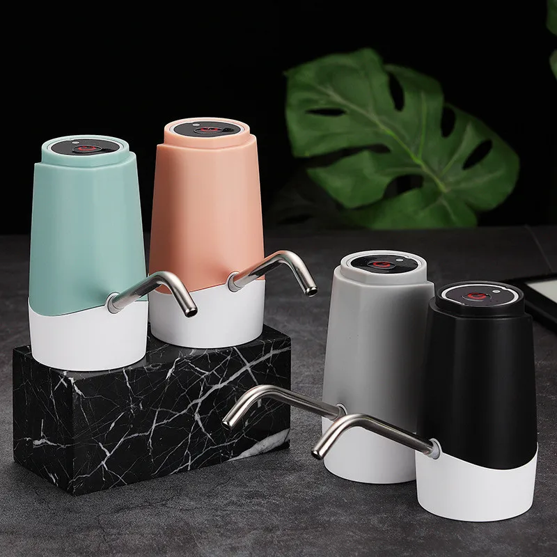 

Насос для бутылки с водой с USB-зарядкой, автоматический насос для питьевой воды, диспенсер, насосное оборудование, портативный диспенсер