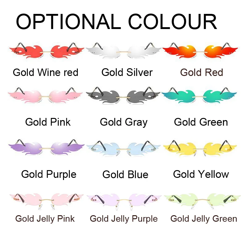 Очки солнцезащитные женские без оправы роскошные винтажные металлические узкие