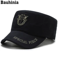 bauhinia 2020 new mens cotton polyester military hat old washed plain vintage army military cadet style cap