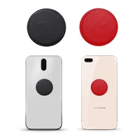1pc metal plate adhesive sticker pu leather shellnail iron sheet replace for magnetic car mount phone holder round replacement
