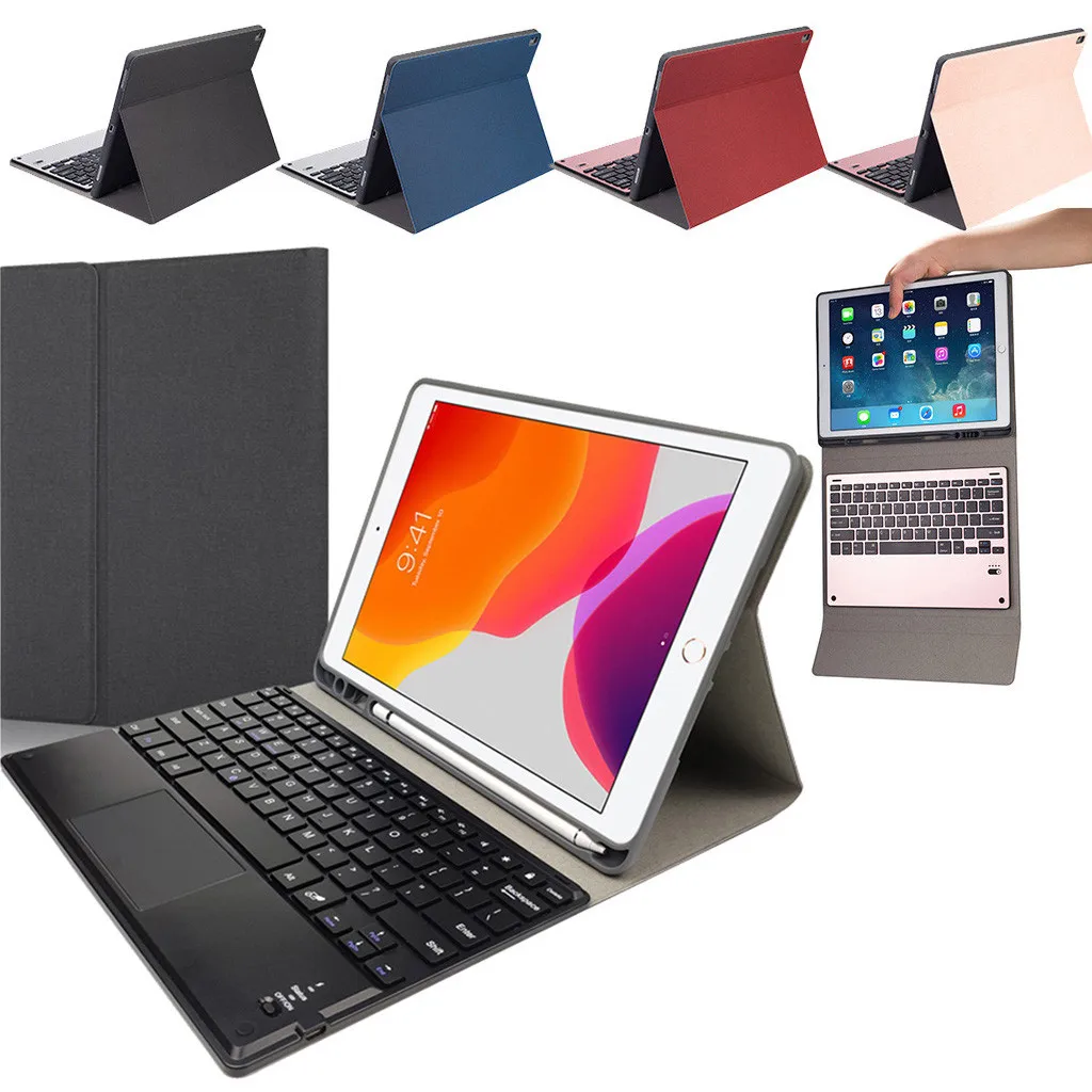 Продукты для iPad 10,2 дюймов беспроводной Bluetooth чехол клавиатура подставка Смарт Тонкий чехол поддержка дропшиппинг