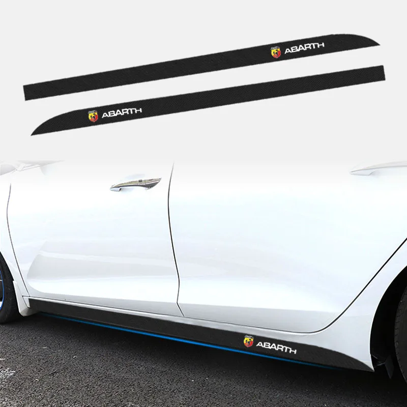 

2pcs Car Door Side Skirt Stripes Stickers Decal For Abarth BMW Toyota Mazda Lexus Audi Volkswagen Skoda Ssangyong Accessories