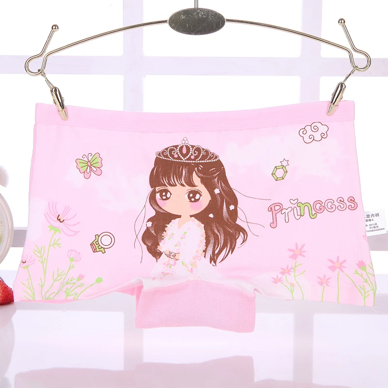 4 шт./лот модные Girls'Underwear Нижнее белье для девочек с рисунками из мультфильмов