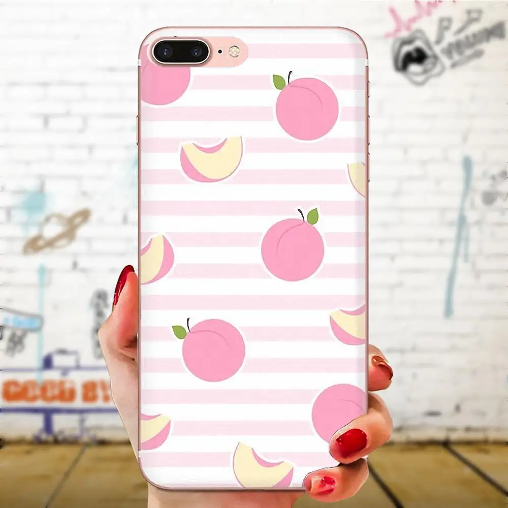 С милыми персиковыми Мягкий ТПУ чехол с изображением для Galaxy Alpha Note 10 Pro A10 A20 A20E A30