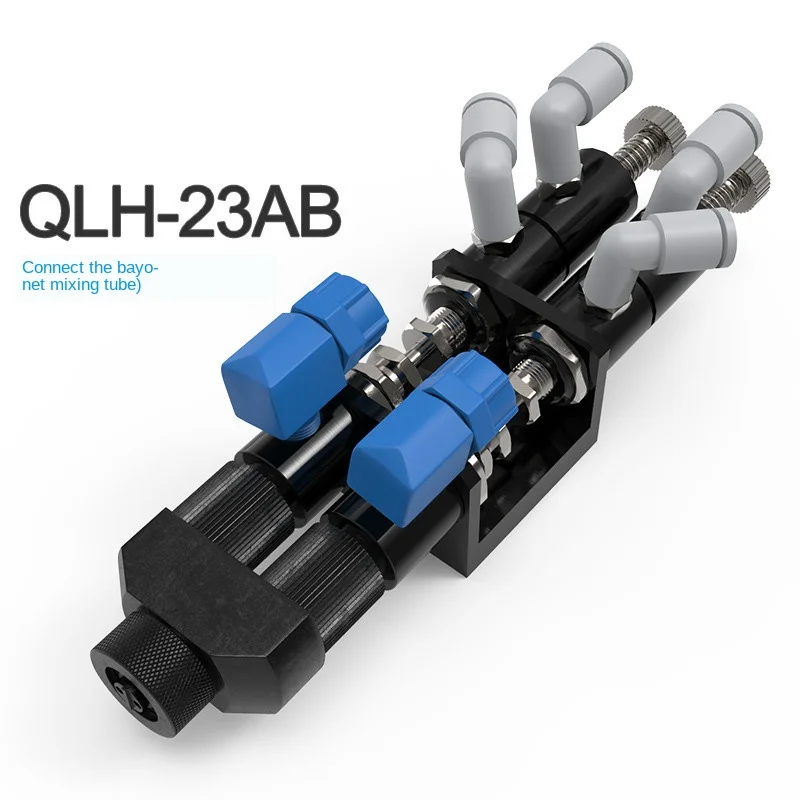 

AB Double Liquid Dispensing Valve Double Component AB Rubber Valve Back Suction Type Bell Mouth Bayonet