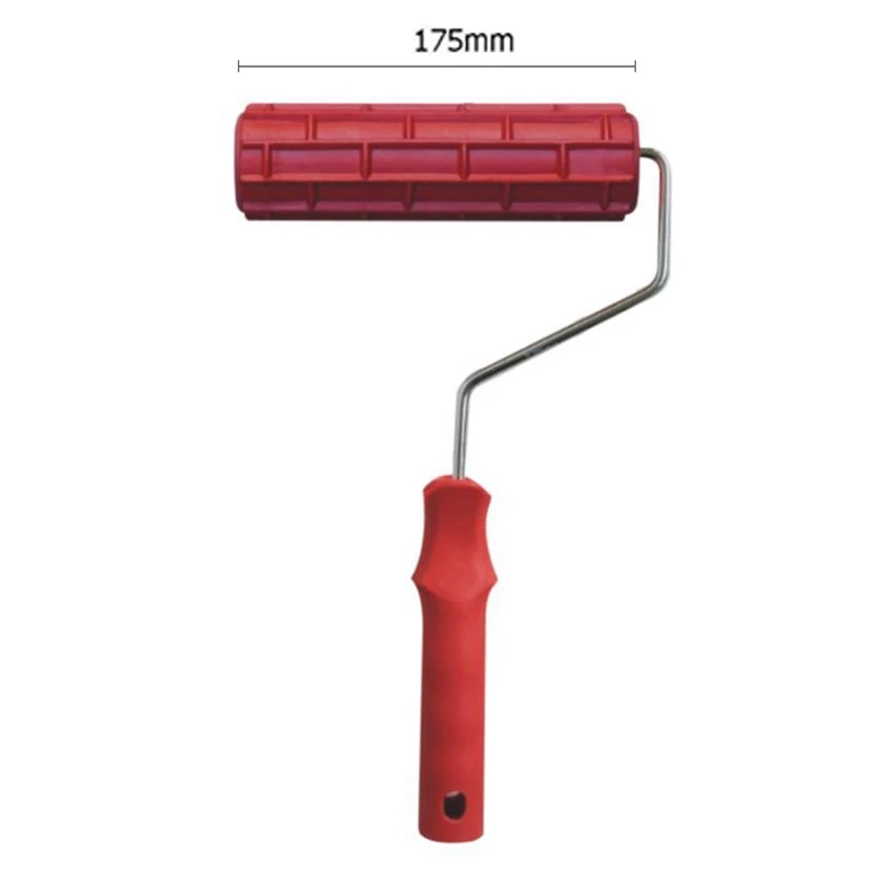 7 Inch Imitation Brick Pattern Embossing Cylinder Wall Paint Roller Brushes Diatom Mud Construction Tool Decor | Дом и сад