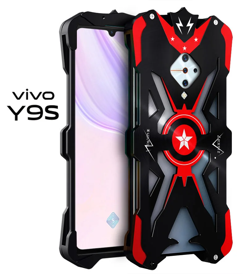 

For Bbk Vivo Y9s Original Zimon Shockproof Heavy Duty Armor Metal Aluminum Phone Case For Vivo Y9s Case