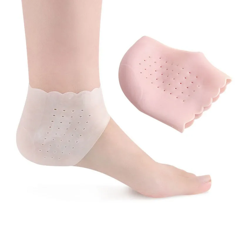 

Soft Silicone Foot Chapped Breathable Care Socks Heel Socks Cracked Skin Foot Heel Protective Cover Foot Care Tool