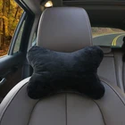 1pcs car neck pillows both side pu leather single headrest for Jeep renegade 2016 2017 2018 cherokee xj Accessories Car Styling