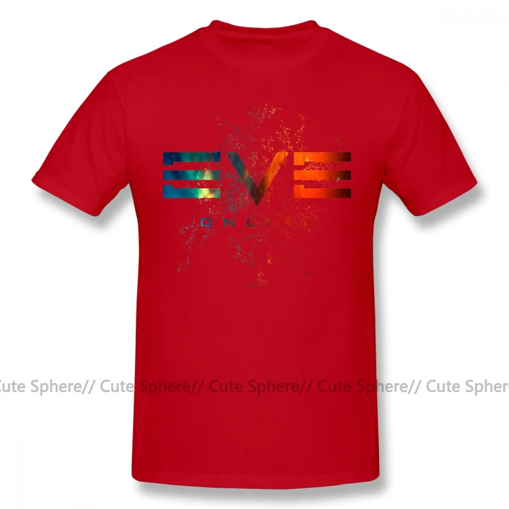 Eve Online футболка Eve Online Футболка с принтом 6xl футболка с коротким рукавом забавная уличная одежда 100 хлопок мужская футболка - Цвет: Red