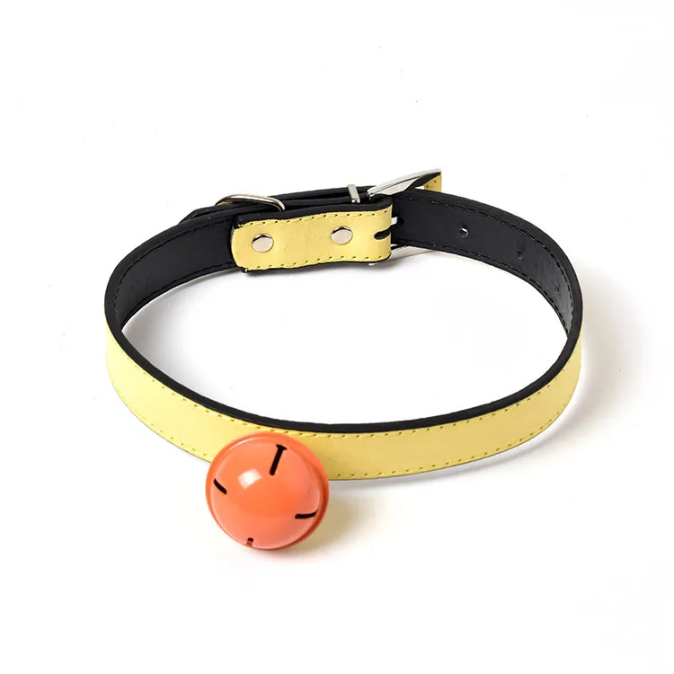 Pet Cat leather Collars With Bells Charm Adjustable Fashion Necklace Collar For Little Dogs Supplies | Дом и сад