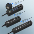Usb-хаб Мульти USB 2,0 док-станция USB высокоскоростной разветвитель 3  6 Порты жил устройство для чтения карт SD TF все в одном для портативных ПК Аксессуары