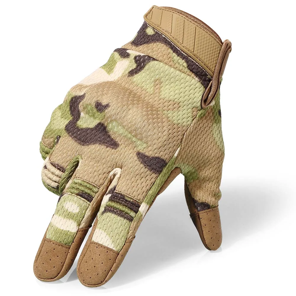 Multicam Multicam Camo тактические перчатки армейские военные Airsoft велосипедная Спортивная одежда для отдыха на открытом воздухе Велоспорт съемки Пейнтбол Охотничьи полный палец перчатки - Цвет: Multicam