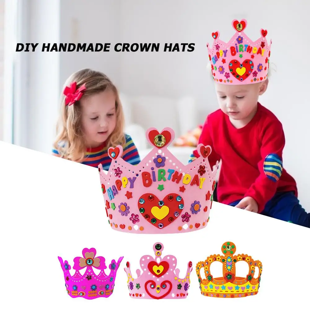

Colorful Happy Birthday Headband Crown Cap Skillful Manufacture Superior Quality Baby Lovely Shower Hat Party Decor