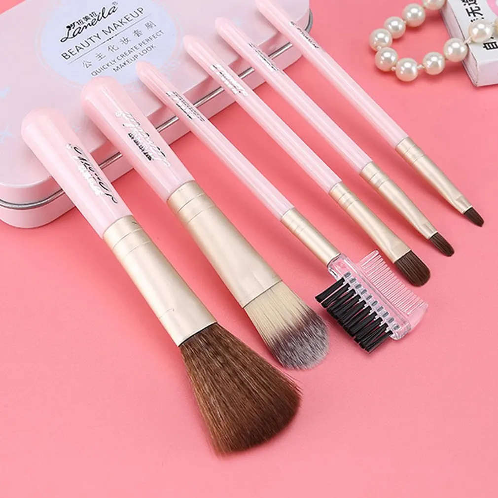 7 шт Кисти для румян мягкие щетки макияжа основы волос кисть пудры|Аппликатор