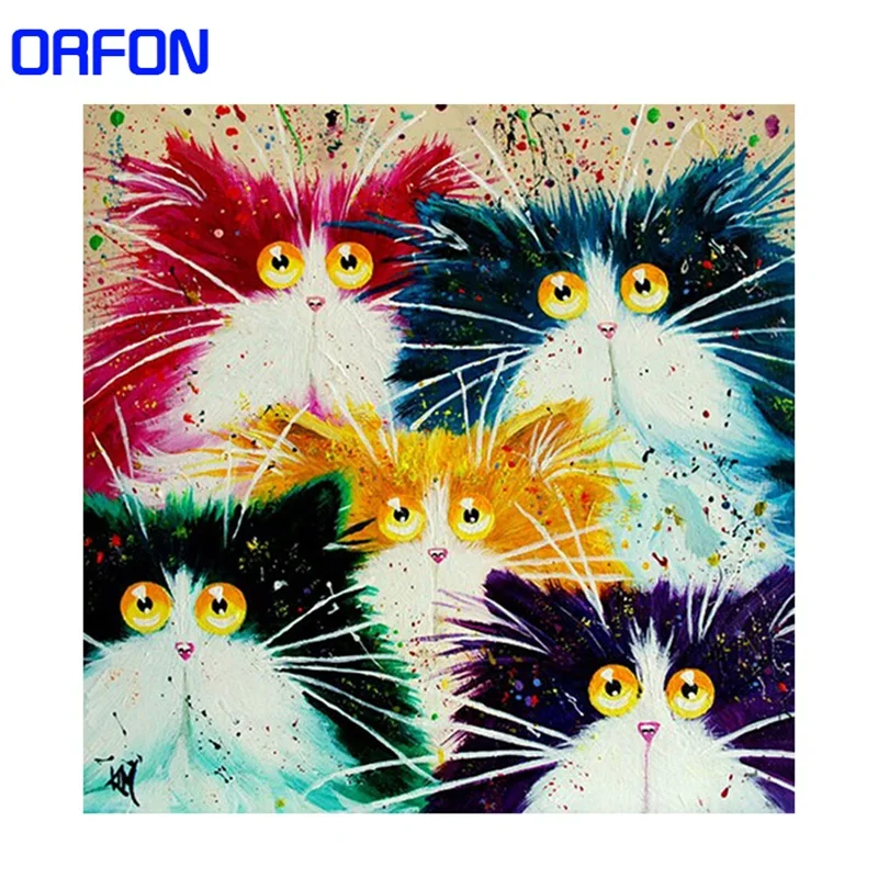 Краска по номерам художественная краска абстрактная декоративная для кошек