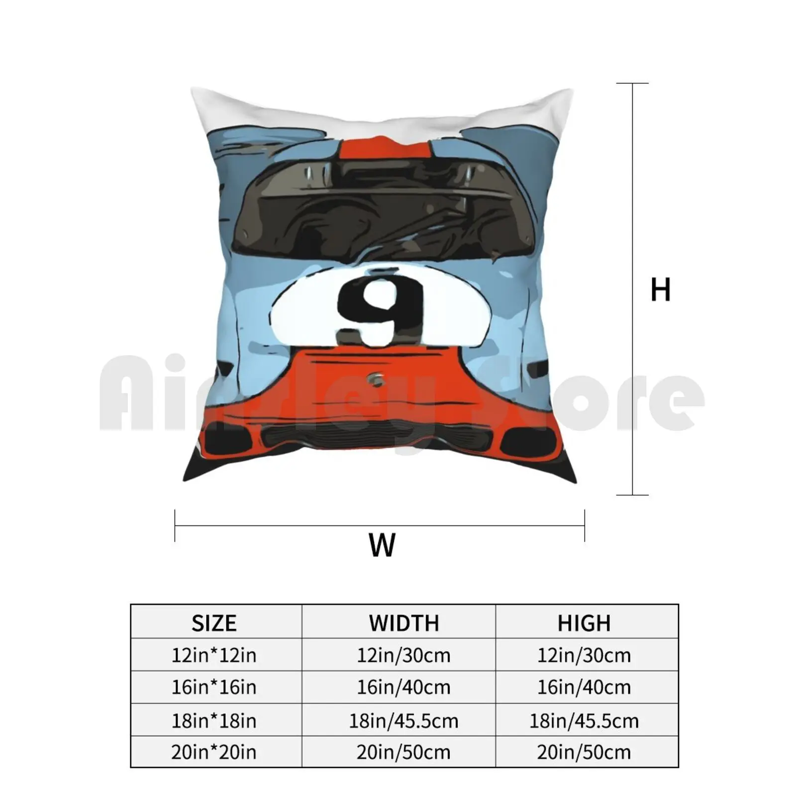 917 наволочка Le Mans с принтом домашняя мягкая диванная подушка автомобиль ведущий