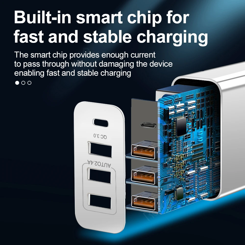 Быстрая зарядка 4 0 3 USB зарядное устройство быстрая для Samsung iphone Huawei FCP AFC SCP QC