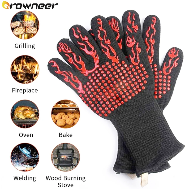 Перчатки для барбекю 1 шт. кухонные перчатки рукавицы выпечки практичные